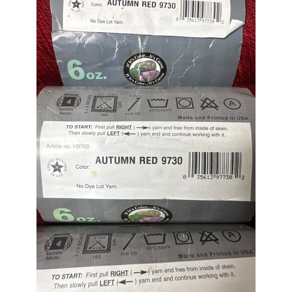 Mainstays & Caron Simply Soft Acrylic Yarn Bundle Mixed Lot Black Pink Burgundy - Picture 8 of 15